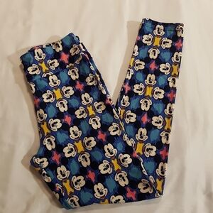 LuLaRoe Women's One Size Disney Mickey leggings NWOT